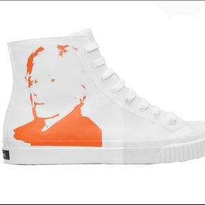 BRAND NEW, never worn!!! Calvin Klein Andy Warhol High Top Sneakers!